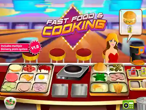 Игра Fast Food & Cooking онлайн