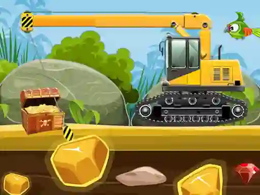 Игра Gold Truck Crane онлайн
