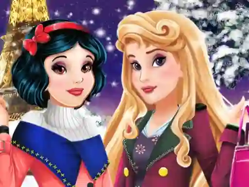 Игра Aurora and Snow White Winter Fashion онлайн