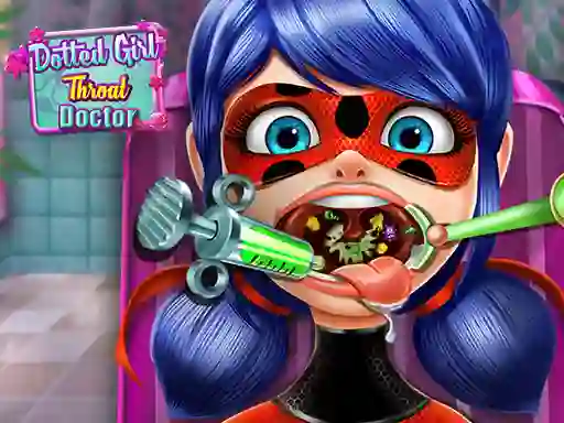 Игра Dotted Girl Throat Doctor онлайн