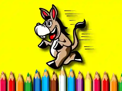Игра Back To School Coloring Book Donkey онлайн