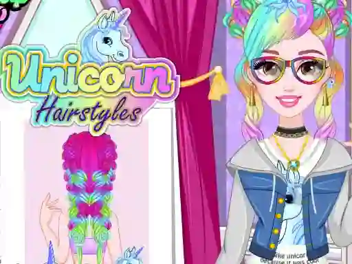 Игра Unicorn Hairstyles онлайн