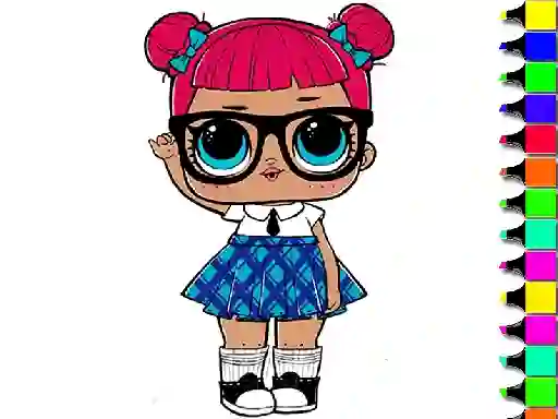Игра Easy Kids Coloring Lol онлайн