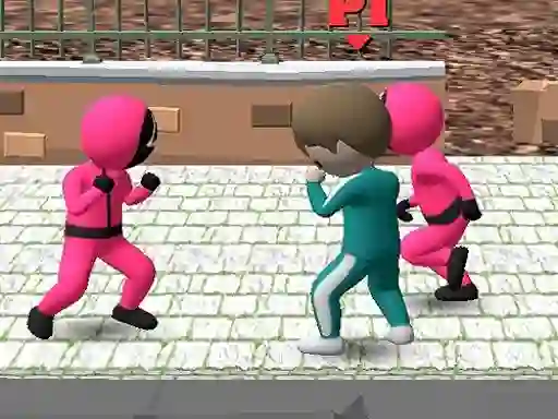 Игра Squid Game Multiplayer Fighting онлайн