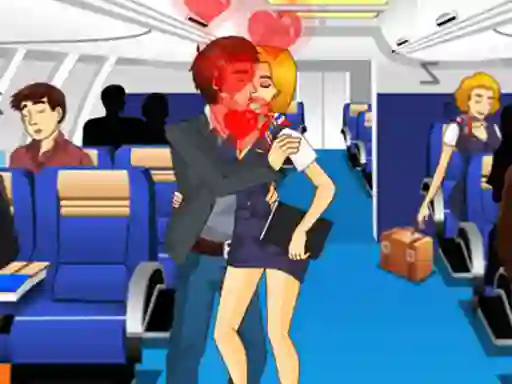 Игра Air Hostess Kissing онлайн