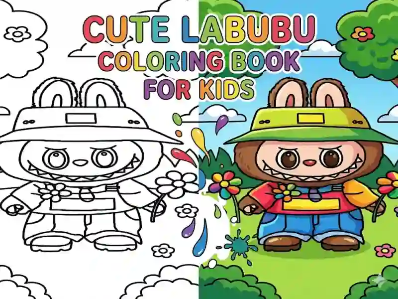 Игра Cute Labubu Coloring Book for Kids онлайн