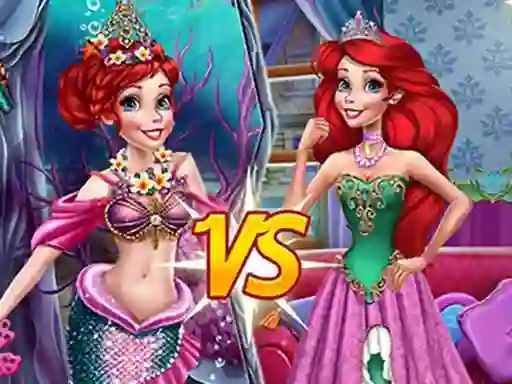 Игра Mermaid vs Princess онлайн