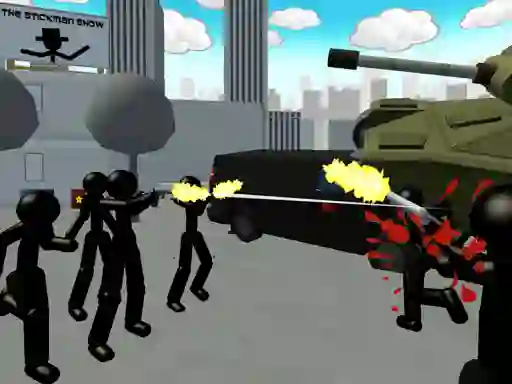 Игра Stickman City Shooting 3d онлайн