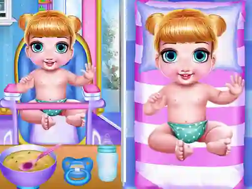 Игра Princess New Born Twins Baby Care онлайн