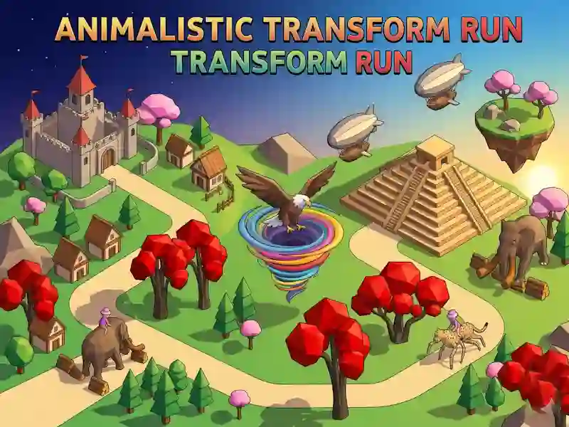 Игра Animalistic Transform Run онлайн