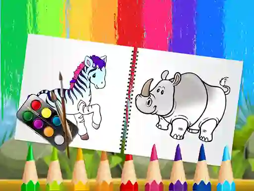 Игра Funny Animals Coloring Book онлайн