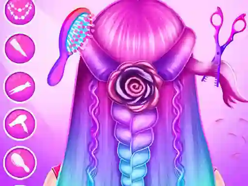 Игра Braid Hair Salon Girls онлайн