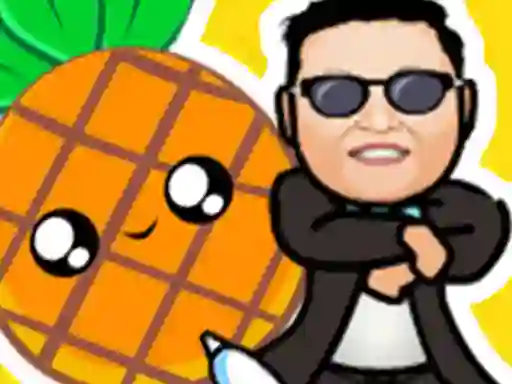 Игра Pineapple and pen vs gangnam style онлайн