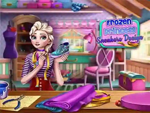 Игра Frozen Princess Sneakers Design онлайн