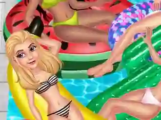 Игра Princess Pool Party Floats онлайн