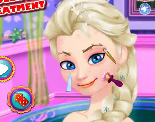 Игра Ice Queen Acne Treatment онлайн