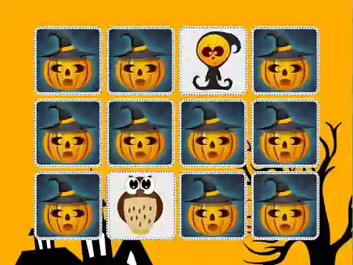 Игра Kids Memory Game Halloween онлайн