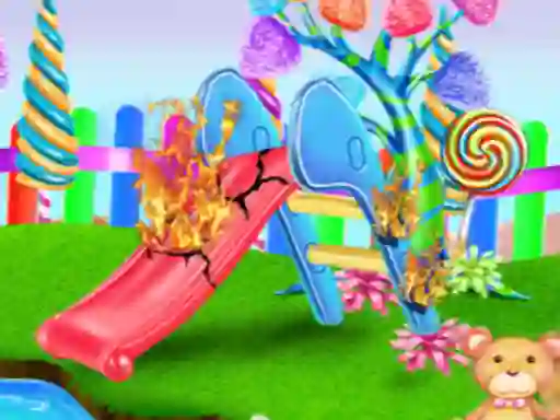 Игра Candy Garden Cleaning онлайн
