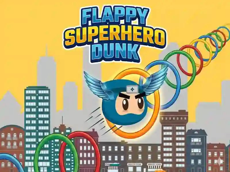 Игра Flappy Superhero Dunk онлайн