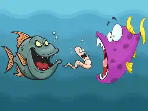 Игра Angry Fish Coloring онлайн