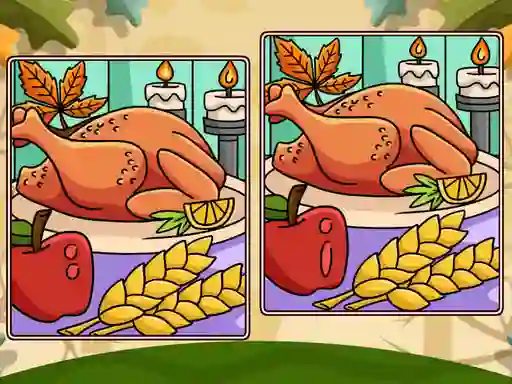 Игра Thanksgiving Spot The Differences онлайн