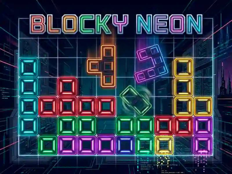 Игра Blocky Neon онлайн