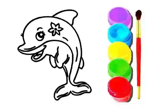 Игра Dolphin Coloring Book онлайн