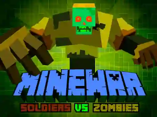Игра Minewar Soldiers vs Zombies онлайн