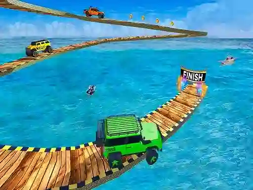 Игра Impossible Tracks Jeep Stunts Driving онлайн