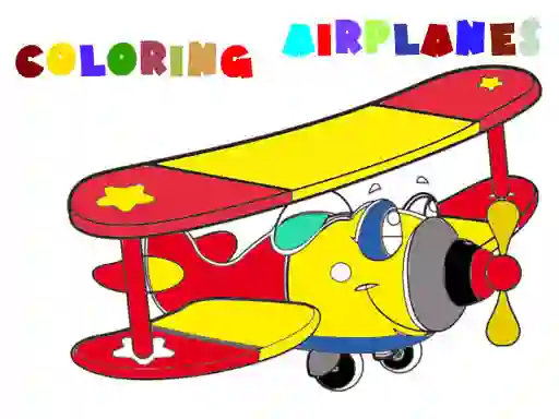 Игра Coloring Book Airplane 2 онлайн