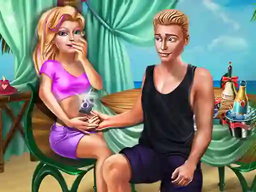 Игра Ellie Beach Proposal онлайн