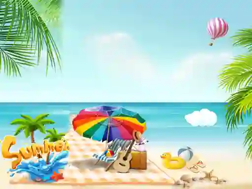 Игра Summer Beach Slide онлайн