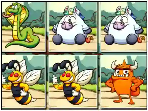 Игра Animals Memo Match онлайн