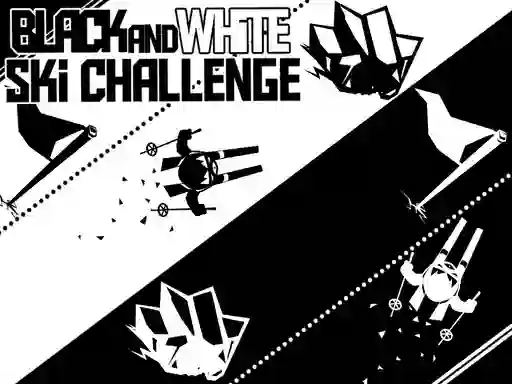 Игра Black and White Ski Challenge онлайн