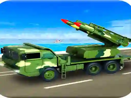 Игра Us Army Missile Attack Army Truck Driving Games онлайн