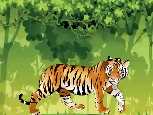 Игра Angry Tiger Coloring онлайн