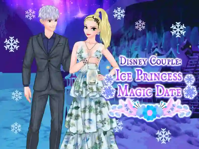 Игра Ice Couple Princess Magic Date онлайн