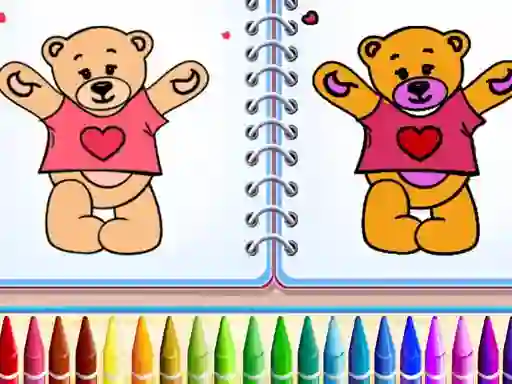Игра Cute Teddy Bear Colors онлайн
