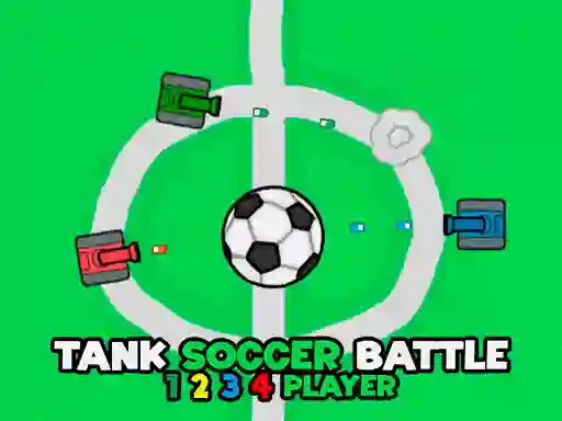 Игра Tank Soccer Battle 1 2 3 4 Player онлайн