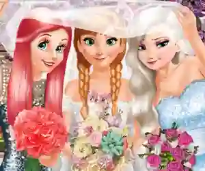 Игра Bride and Bridesmaides Dress up онлайн