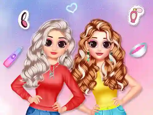 Игра Besties Makeover Salon онлайн