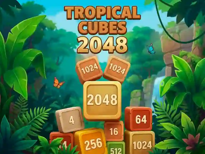 Игра Tropical Cubes 2048 онлайн