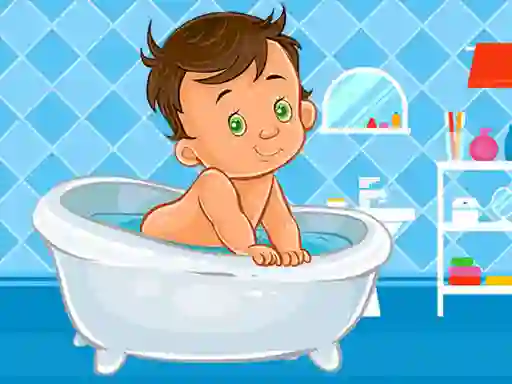 Игра Baby Bath Jigsaw онлайн