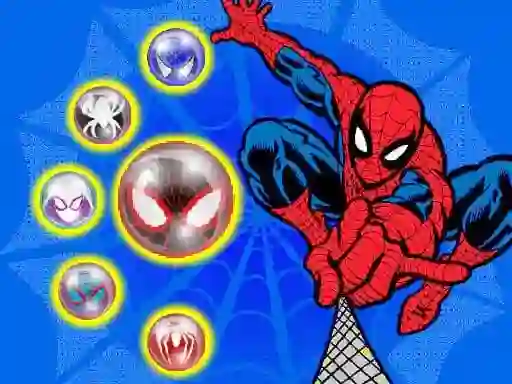 Игра Spiderman Bubble Shooter онлайн