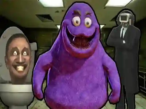 Игра Grimace Shake Escape Skibidi and Cameraman онлайн