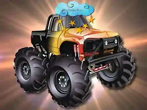 Игра Cartoon Trucks Hidden Stars онлайн