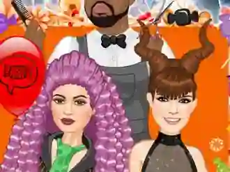 Игра Jenner Sisters Spooky Hairstyles онлайн