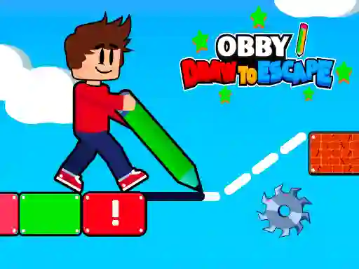 Игра Obby Draw to Escape онлайн