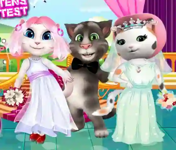 Игра White Kittens Bride Contest онлайн