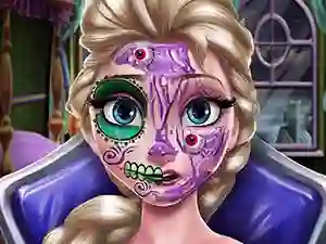Игра Elsa Scary Halloween Makeup онлайн